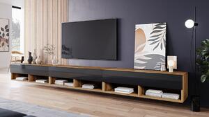 TV szekrény/asztal 300 Adela (wotan + fényes fekete). 1070600