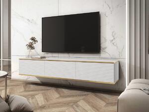 TV szekrény/asztal II Othelo (fehér + fehér + arany). 1070592