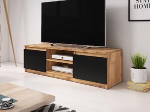 TV szekrény/asztal Zuzula (wotan tölgy + wotan tölgy + fekete grafit). 1070616