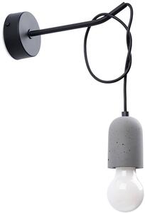 Sollux Lighting Neso oldalfali lámpa 1x15 W fekete-szürke SL.1163