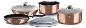BERLINGER HAUS BH-6147 Metallic Rosegold Line 9 részes edénykészlet levehető nyéllel (BH/6147)