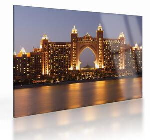 Kép egy épületról Dubajban (üvegen) (70x50 cm)