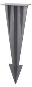 V-TAC földbe szúrható tüske SKU 24092 oszlophoz, sötét szürke, 27 cm, alumínium - SKU 24095