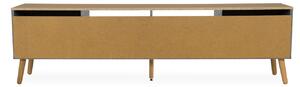 Matt szürke lakkozott TV-asztal Tenzo Pont 192 x 43 cm