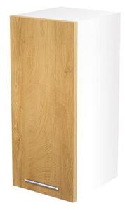 Felső konyheszekrény Verlene (természetes fa + fehér). 1048684