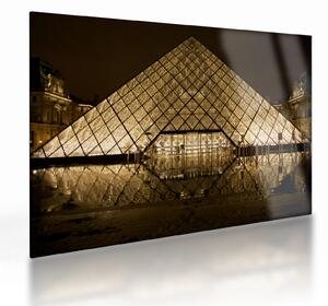 Louvre képe (üvegen) (70x50 cm)