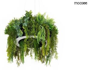 MOOSEE Gardens 50 Függőlámpa Fekete Műnövény Dekorációval