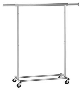 Gurulós ruhaállvány, Songmics, 90 kg, HSR13S, ezüst