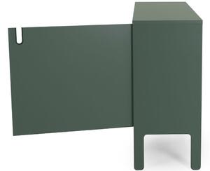 Matt zöldre lakkozott komód Tenzo Uno 148 x 40 cm