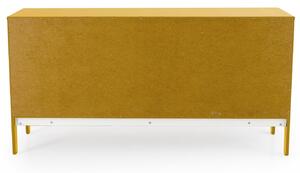 Matt mustársárga lakkozott komód Tenzo Uno 171 x 46 cm