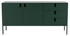Matt zöldre lakkozott komód Tenzo Uno 171 x 46 cm