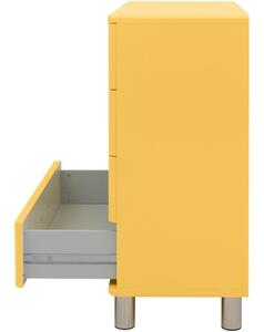 Sárga lakkozott komód Tenzo Malibu 86 x 41 cm