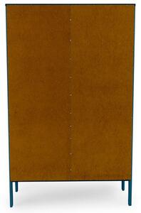 Matt petróleumkék lakkozott könyvespolc Tenzo Uno 176 x 109 cm