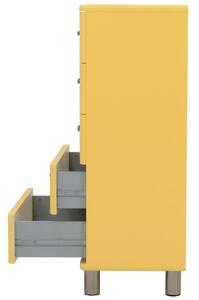 Sárga lakkozott komód Tenzo Malibu 60 x 41 cm II