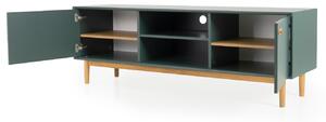 Zöld lakkozott TV-asztal Tenzo Svea 170 x 44 m