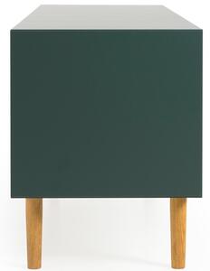 Zöld lakkozott TV-asztal Tenzo Svea 170 x 44 m