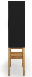 Matt fekete lakkozott komód Tenzo Lapát 80 x 37 cm