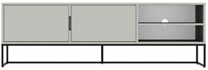 Matt fehér lakkozott TV-asztal Tenzo Lipp 176,5 x 43 cm