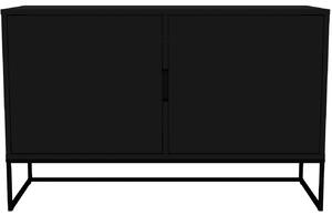 Matt fekete lakkozott komód Tenzo Lipp I. 118,5 x 43 cm