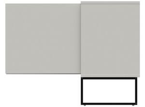 Matt fehér lakkozott komód Tenzo Lipp I. 118,5 x 43 cm