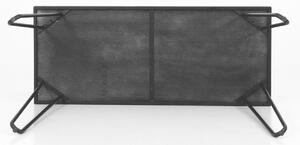 Fekete lakkozott munkaasztal Tenzo Munka II 120 x 50 cm
