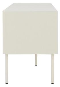 Matt fehér lakkozott TV-asztal Tenzo Kapcsoló 141,5 x 39 cm