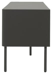 Matt antracitszürke lakkozott TV állvány Tenzo Kapcsoló 141,5 x 39 cm
