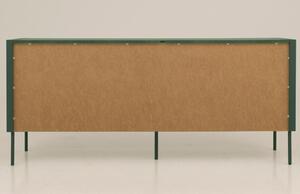 Matt zöldre lakkozott komód Tenzo Kapcsoló 173 x 45 cm