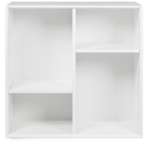 Fehérre lakkozott moduláris könyvespolc Tenzo Z 70 x 32 cm