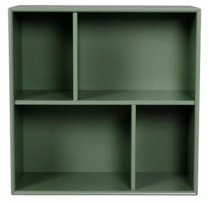 Zöld lakkozott moduláris könyvespolc Tenzo Z 70 x 32 cm