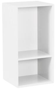 Fehérre lakkozott moduláris könyvespolc Tenzo Z 36 x 32 cm