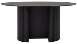 Fekete kőris ovális étkezőasztal Tenzo Rúd 160 x 110 cm