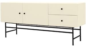 Matt fehér lakkozott komód Tenzo Koktél 157,8 x 41,5 cm