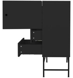 Matt fekete lakkozott komód Tenzo Koktél 106 x 42 cm
