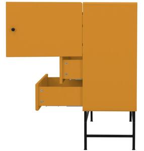 Matt mustársárga lakkozott komód Tenzo Koktél 106 x 42 cm