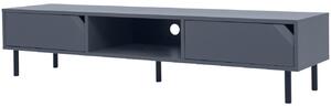Matt szürke lakkozott TV-asztal Tenzo Sarok 176,5 x 43 cm
