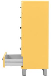 Sárga lakkozott komód Tenzo Malibu 41 x 41 cm