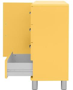 Sárga lakkozott komód Tenzo Malibu 98 x 41 cm