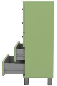 Zöldre lakkozott komód Tenzo Malibu 60 x 41 cm II