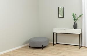 Matt fehér lakkozott fésülködőasztal Tenzo Lipp 118 x 36 cm