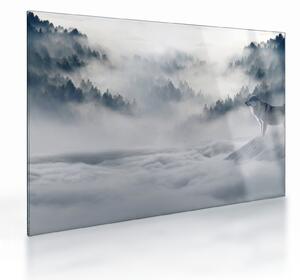 A farkasok képe (üvegen) (70x50 cm)
