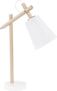TK Lighting Vaio asztali lámpa 1x15 W fehér-fa 667