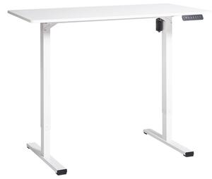 Fehér elektromosan állítható íróasztal 120 x 60 cm TAVARES