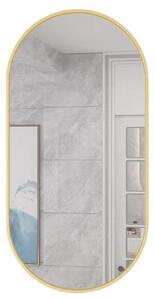 Ovális tükör 80x40cm arany rámával