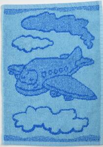 Gyerek törülköző BEBÉ repülő kék 30x50 cm