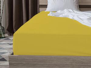 Jersey sárga lepedő 180x200 cm