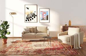 Bézs színű szövet kétszemélyes kanapé Ame Yens Karoto 170 cm