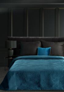Ágytakaró bársony, kék 220x240