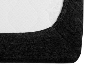 Frottír fekete lepedő EXCLUSIVE 200x220 cm