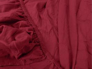 Jersey vörös lepedő EXCLUSIVE 90x200 cm